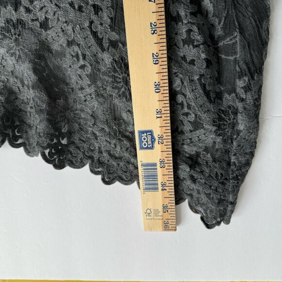 Gretty Zueger Silk Top Tunic Small Embroidered Boho Fairy Sheer Gray Artsy - Picture 9 of 9